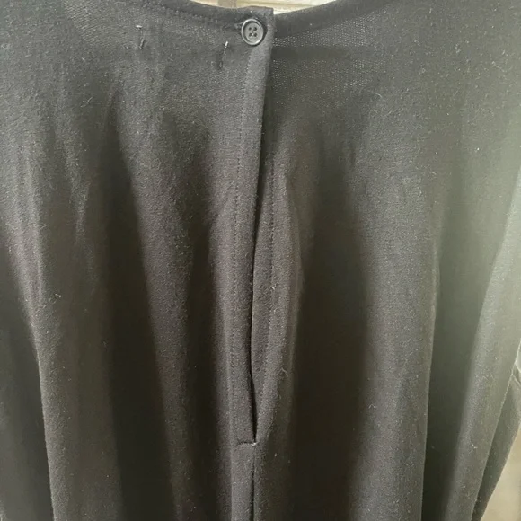 MAX STUDIO Black Knit Wide Leg Jumper Toe Waist Pull On Stretch Comfort LARGE - Picture 5 of 11